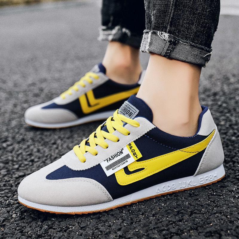 New Autumn Men Trendy and versatile Sneakers Man Lace-up Flats Outdoors Mesh Breathable Causal Light Shoes Zapatillas