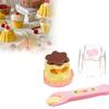Mellchan Strawberry Pudding Toy Set Food Feeding Play House Prop Kids Gifts