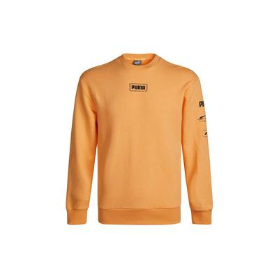Rebel Crew FT Casual Sport Round Neck Knitted Pullover Sweatshirt Men Tops Orange 531293-36