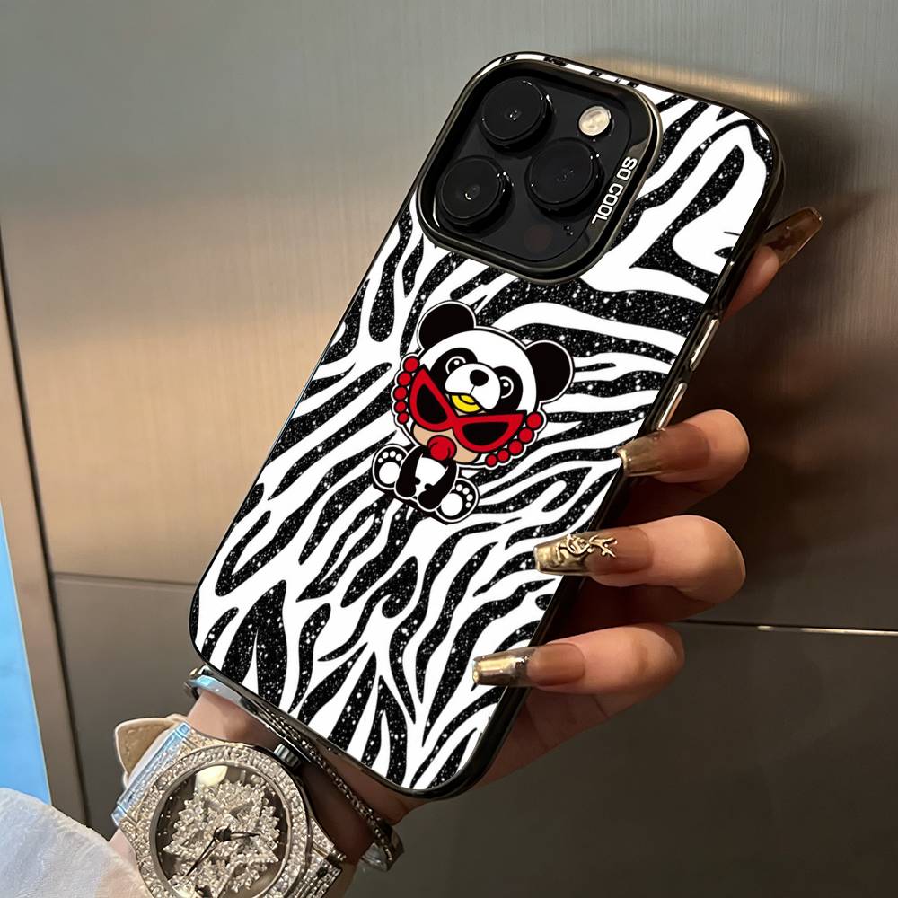 Young & Trendy H-Hysteric M-Mini Phone Case For iPhone 17,16,15,14,13,12,11 Plus Pro Max Colored Silver Phone Case iPhoneXSMAX