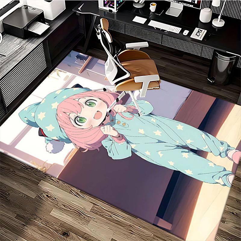 1pc Anime Cute Girl Star Print Office Chair Mat Non-Slip Carpet for Home Decor, Festival Gift, Suitable for All Seasons.Q049