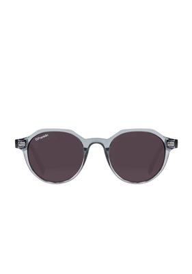 D.Franklin Ultra Light S Round Sunglasses, Crystal GrayBlack, DFKSUN0213-0800