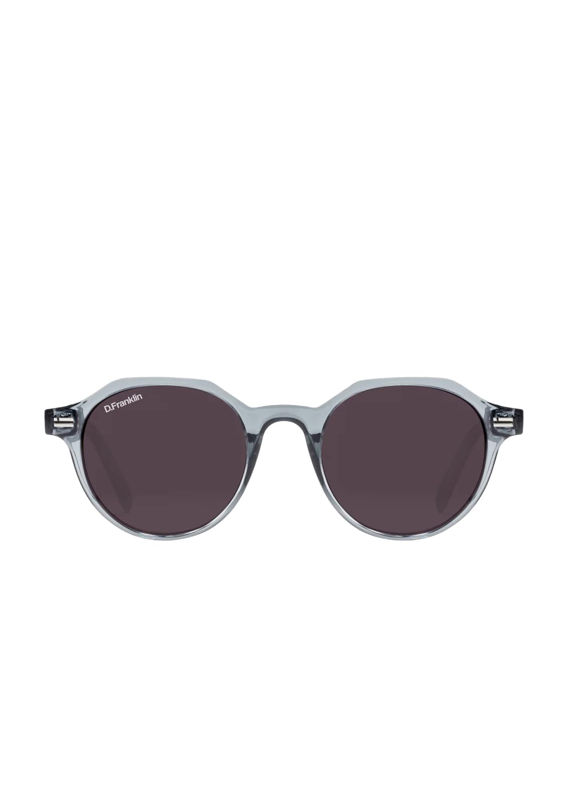 

Ultra Light S Round Crystal D.Franklin Sunglasses, Gray/Black, DFKSUN0213-0800