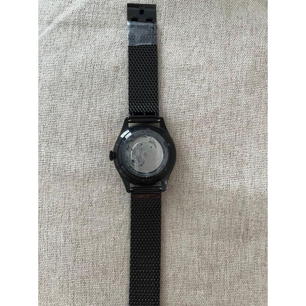 Used CITIZEN Automatic Watch Black X Gold Mesh Belt