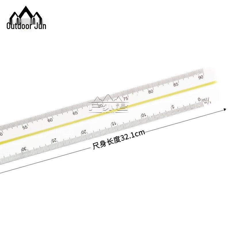 Outdoor High-Precision Multi-Function 6-Scale Triangular Ruler