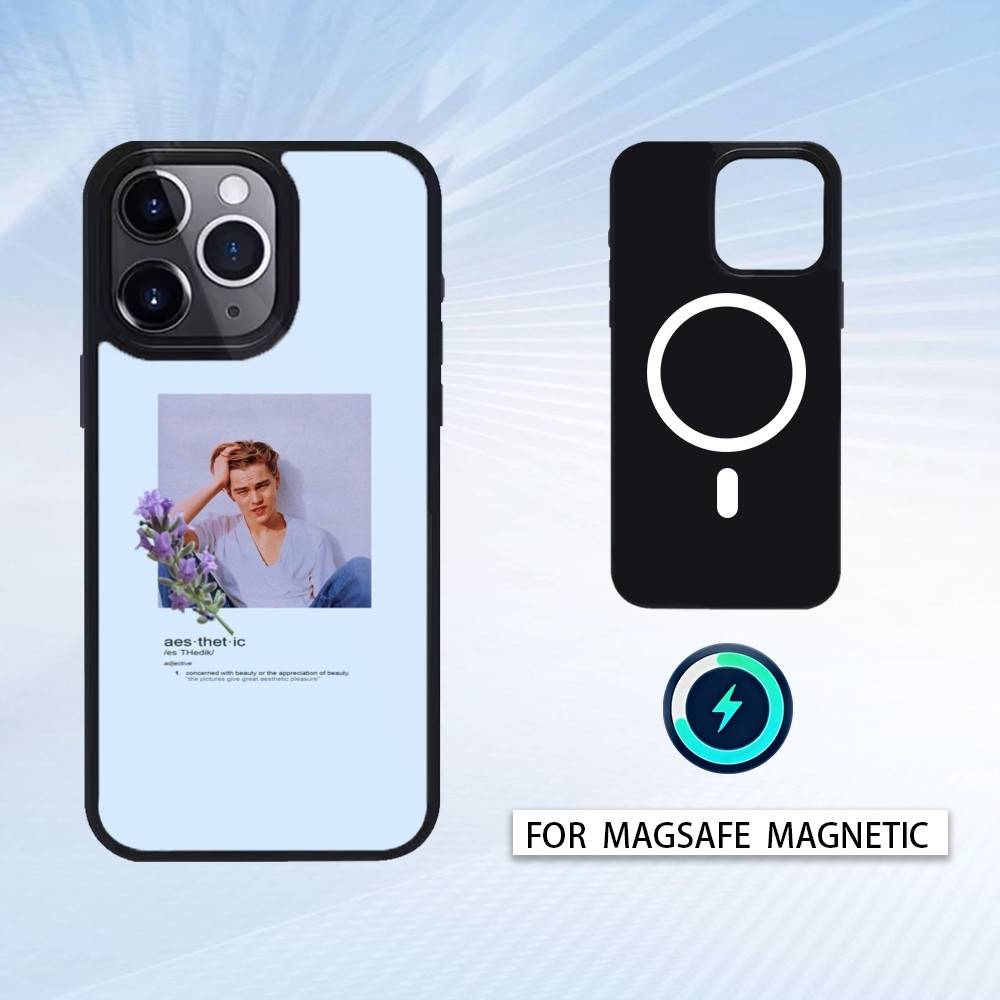 L-Leonardo Dicaprio Phone Case For iPhone 17,16,15,14,13,12,Pro,Max For Magsafe Magnetic Wireless Charging