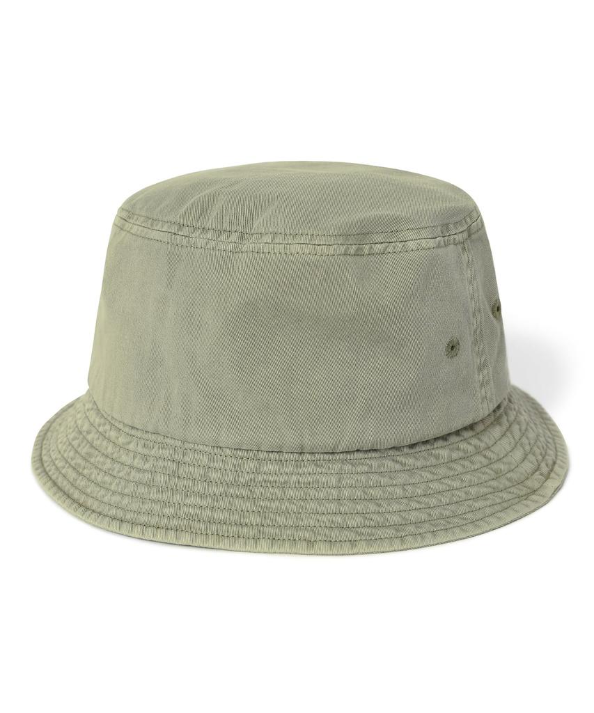 THISISNEVERTHAT Overdyed E/T-Logo Bucket Hat Washed Green