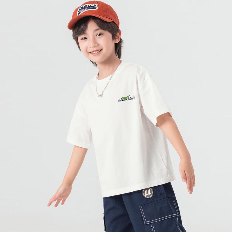 Boys' Cool Cotton Forest Camping Print Short Sleeve T-Shirt