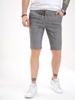 ISSA Plus Gray Cotton Textured Shorts