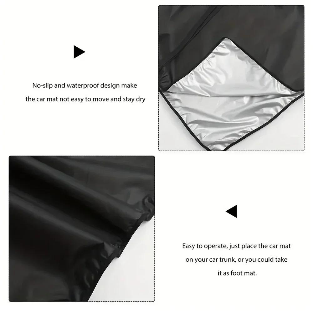 Universal Waterproof Polyester Fiber Cargo Mat Portable Dustproof Luggage Liner Pet Mat For Car SUV Trunk Protection