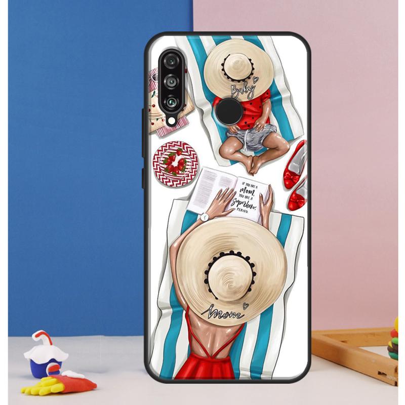 SUPER MOM MOTHER MAMA CUTE BABY Case For Huawei Nova 12i 11i 8i 7i 12s Y73 Y70 Y90 Y60 Y72 Y61 Y91 9 10 SE P40 Lite P30 Pro