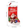 Red Printed Santa Christmas Stocking