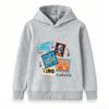 Kids Dinosaur Fossil Stampa Print Hoodie Boys Girls Casual Jurassic Wild Free Dino Roar Pullover Sweatshirt for Children