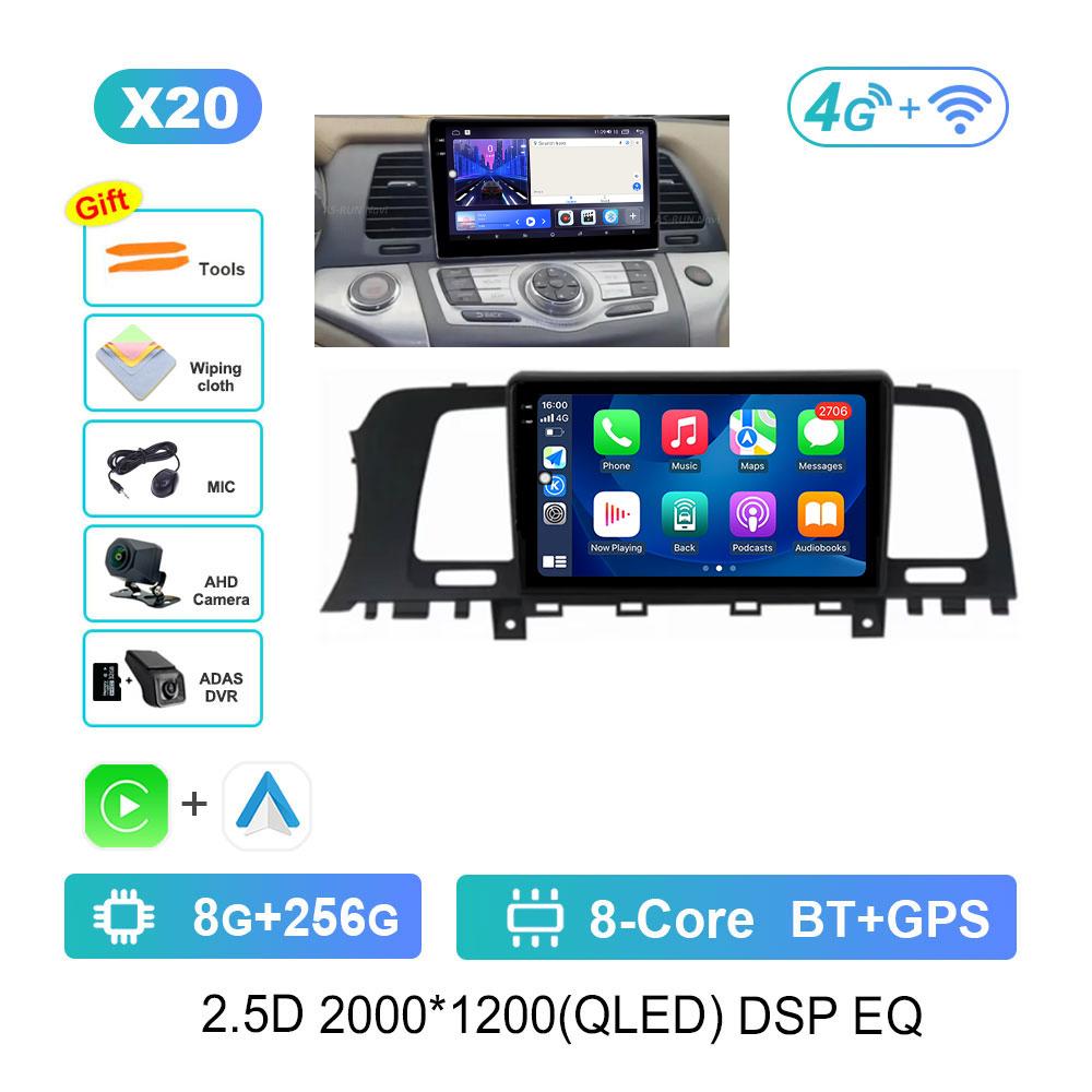 Radio auto cu sistem Android 14 Pentru Nissan Murano Z51 2008 - 2016 Multimedia Stereo Player Video Navigație GPS QLED 2 Din DVD