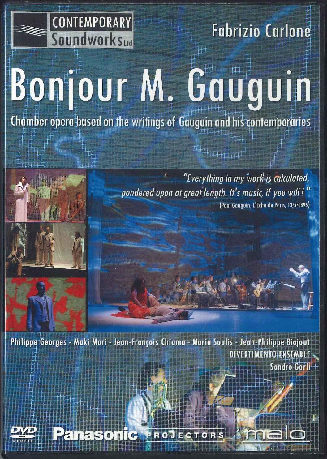 

DVD FABRIZIO CARLONE, MAKI MORI - Bonjour M,gauguin CSWDVD1 CD BABY Japan Music Video Used