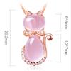 Sace Gems Kadın Kolye Kolye Bakır Alaşım Doğal Ebegümeci Kristal Catwoman Kolye Köprücük Kemiği Zinciri Moda Hediye