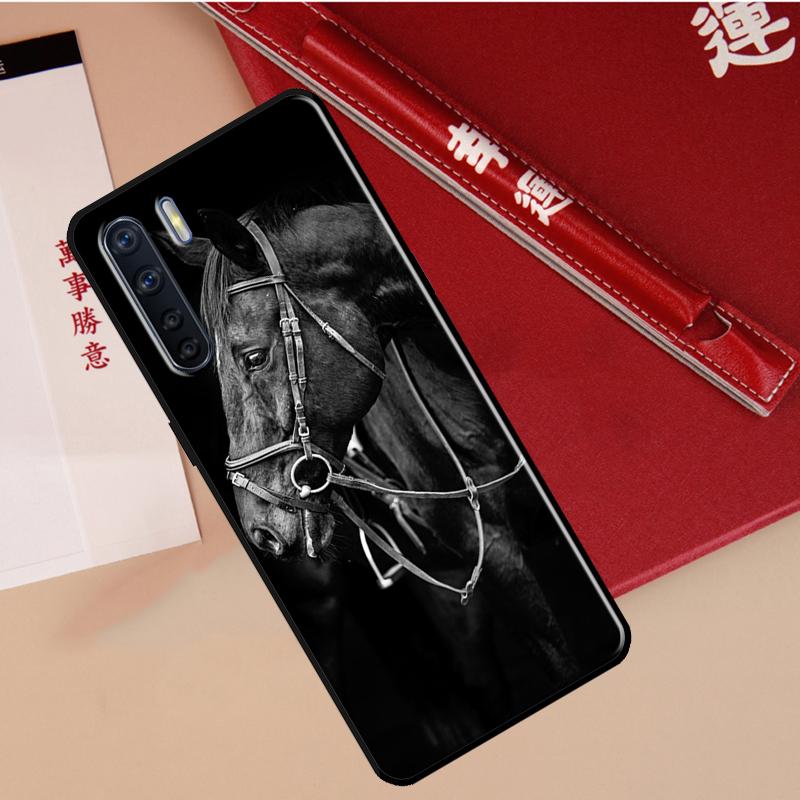 Domineering Cool Horse Case For Oppo A94 A18 A74 A57 A17 A77 A38 A58 A78 A98 A54 A80 A60 A40 A96 A76 A16 A15 A5 Pro