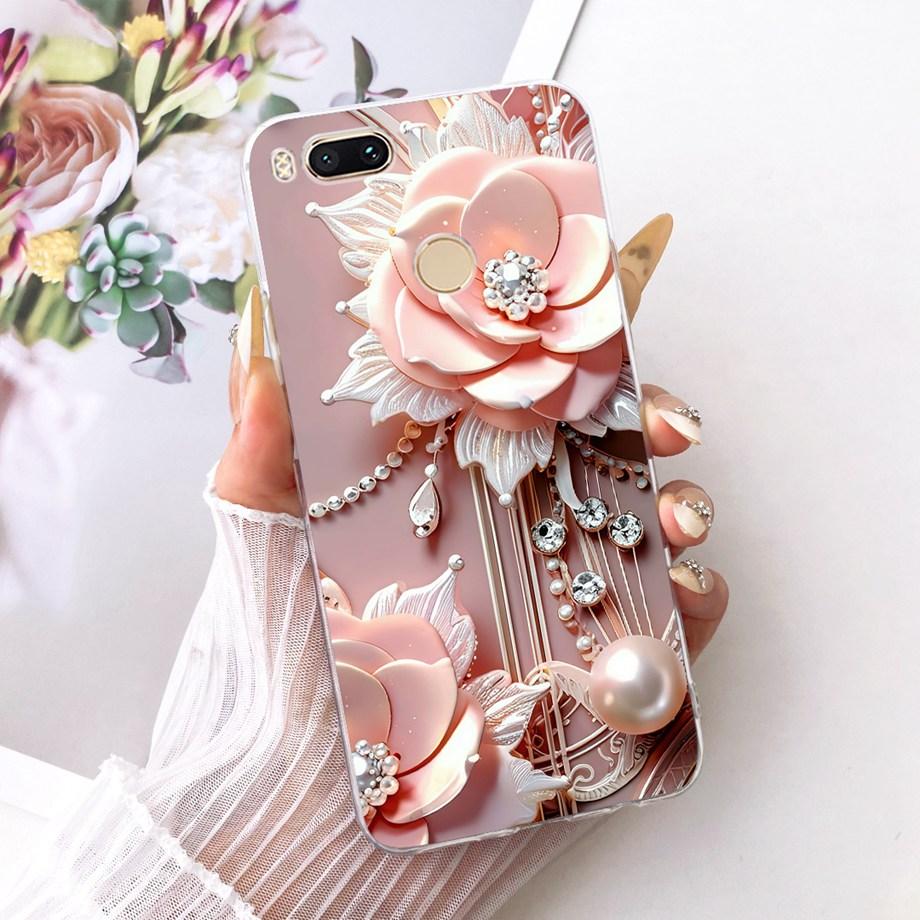 For Xiaomi Mi A1 Mi 5X Phone Case Luxury Flower Butterfly Cartoon Bow Pattern Back Cover Soft TPU Silicone On Xiomi Mia1 Mi5x