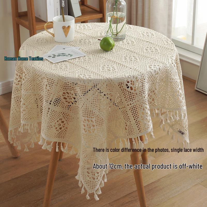 Tovaglia all'Uncinetto Maglia Classica Americana-Giapponese – Decorazione in Tessuto a Maglia Vuota
