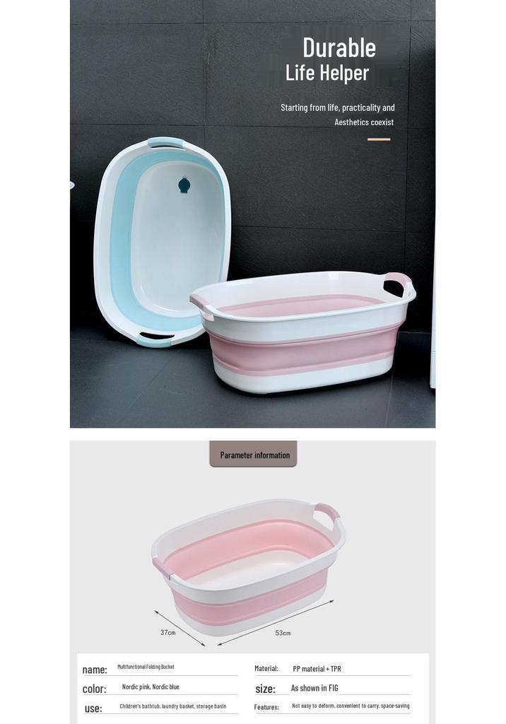 Foldable Pet Bath Tub for Small Dogs and Cats