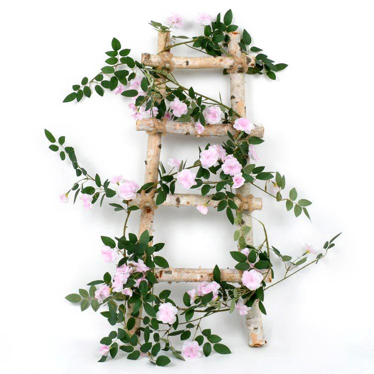 Artificial Silk Rose Vine for Ceiling or Pipe Decoration