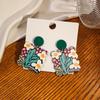 Boho Style Vintage Flower Earrings for Women, Ideal for Beach Vacation
