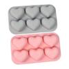 6 Cells Silicone Cake Molds Heart Shaped Mousse Moulds Cake Decorating Gadgets