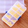 New 10/15 Grid Clear Plastic Box Multi-functional Dustproof Multi Grid Box Rectangular Waterproof Tools Storage Cases Home Use