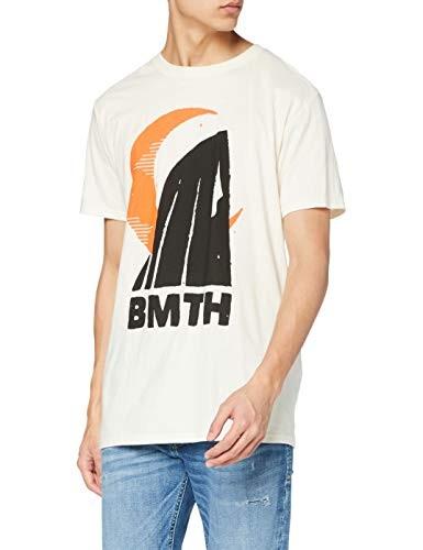 Bring Me The Horizon Men s Moon T-Shirt, Beige (Beige Beige), Medium S