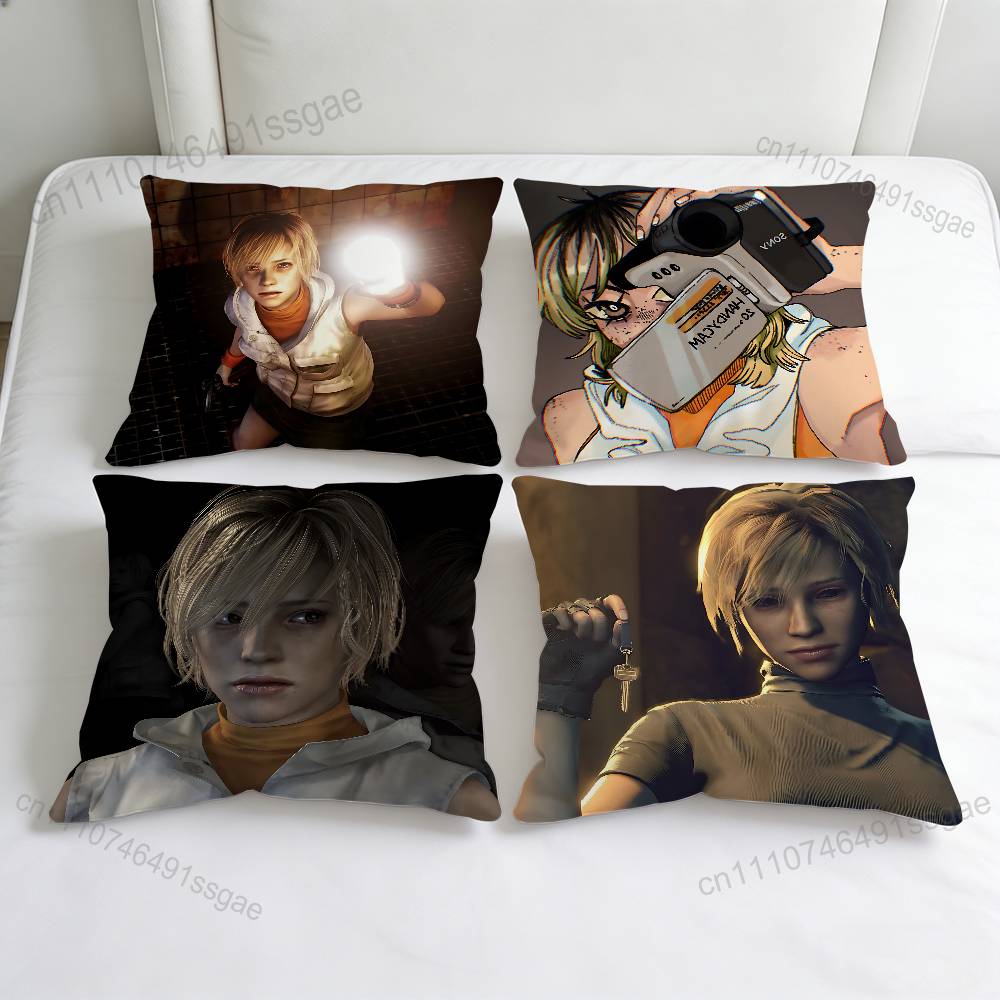SSilent Hill HHeather Mason Square Pillow Case Soft Decorative Throw Pillow Cover for Home Sofa Bed