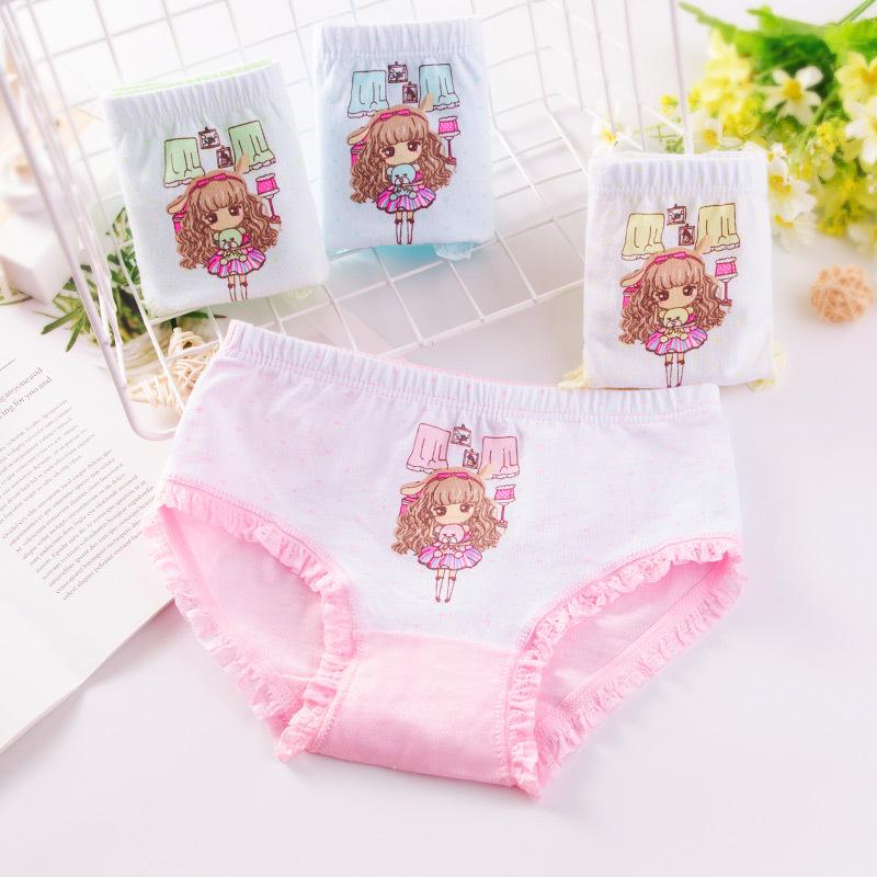 Girls' Fine Cotton Underwear, Sizes 2-12, Assorted Briefs and Shorts