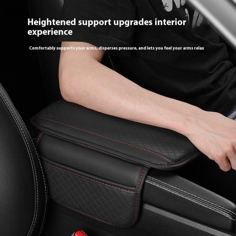 Adjustable Car Center Console Pad with Extra Storage Pockets Ergonomic Car Console Organizer Pad For Easy Organization