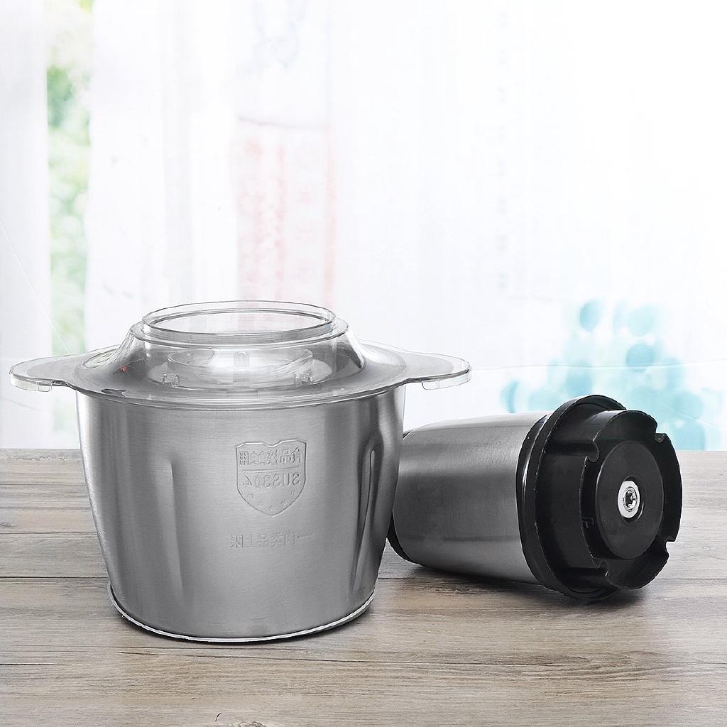 3L 300W 2 Speeds Capacity Stainless Steel Electric Chopper Meat Grinder Multifunction Mincer Food Processor Slicer For Meat Bean