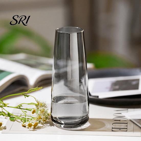 Große Kapazität Vase Klare Blumenvase für Tischmittelstück Haus Innen Schreibtisch Dekoration Wohnzimmer Modern Glas Dekorativ Hochzeit Party Einweihung
