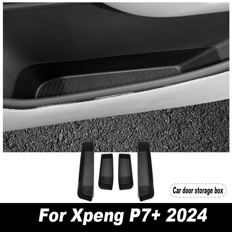 New Car Central Storage Box for Xpeng P7+ 2024 Cup Holder Dashboard Tray Car Door Organizer Tidying Interior Accessories TPE