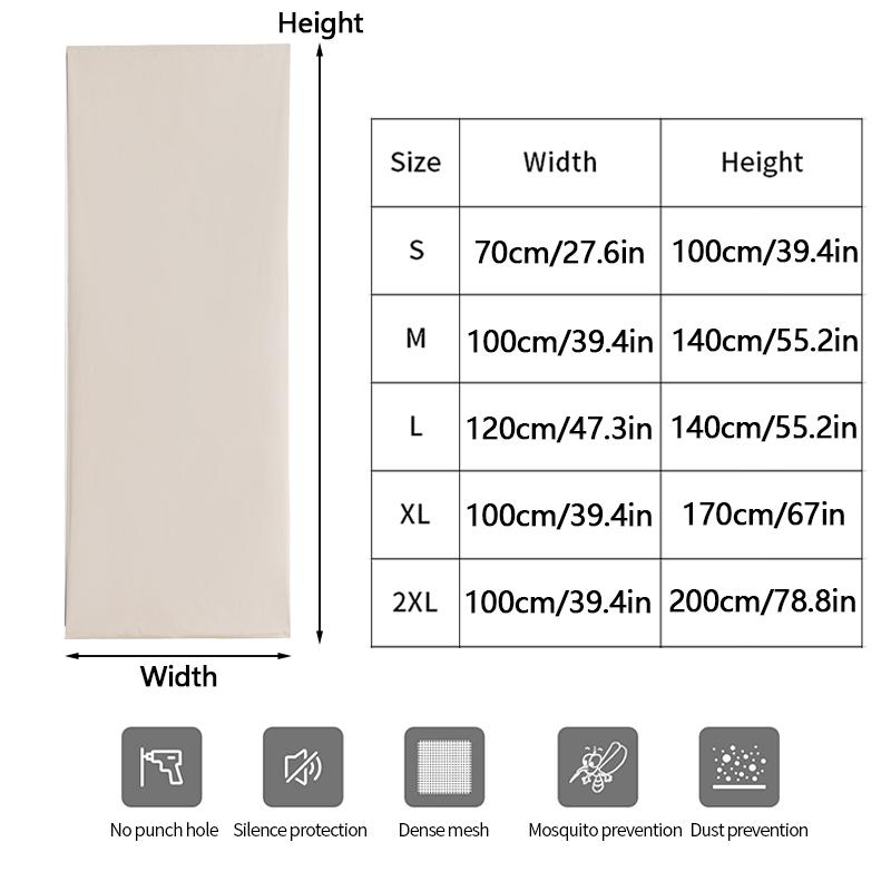 100% Blackout Curtain Self Adhesive Punch Free Bedroom Sunshade Insulation Privacy Window Curtain Door Balcony Sun Protection