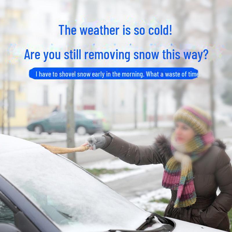 Car Snow Shield Half Cover: Thickened Anti-Frost & Anti-Snow Shields Front Windshield from Freezing.