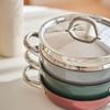 Allevo DeEdge Stainless Steel Pot Frying Pan Compatible Lid 20cm