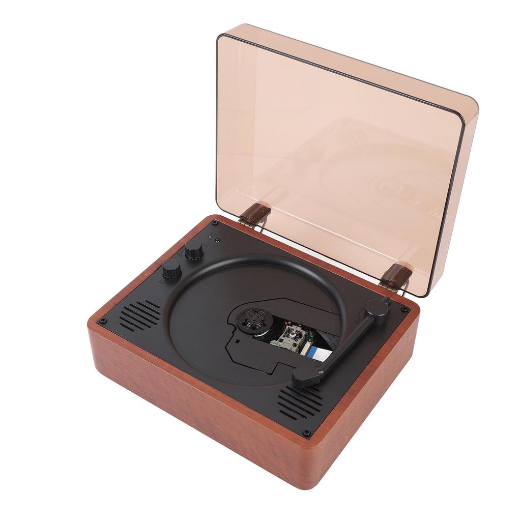 Retro CD Player with Bluetooth for Home Rechargeable Portable Desktop CD Player with Speakers Remote Control