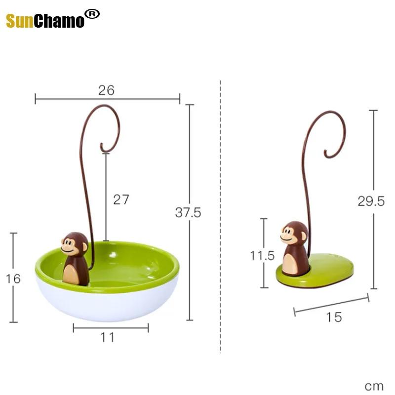 Kreativer Affen-Bananenhalter Obstschale Snack Versiegelter Behälter Küchenaufbewahrungsorganisator