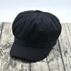 Thin Canvas Octagonal Hat Women'S Literary And Retro Versatile Duck Tongue Beret Temperament Newsboy Hat Simple Spring And Summer