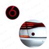 3D Metal Middle B-Pillar Trim Panel Beats Magic Sound Emblem Car Rear Bumper Trunk Side Badge Sticker For Golf Polo Jetta Passat