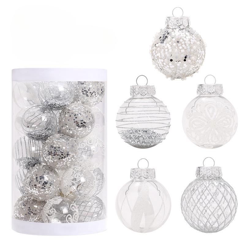 Christmas Ball Set Ornaments 25PCS for PET Painted Christmas Tree Party 2.36" Shatterproof Festive Decor Home New Year Accessory