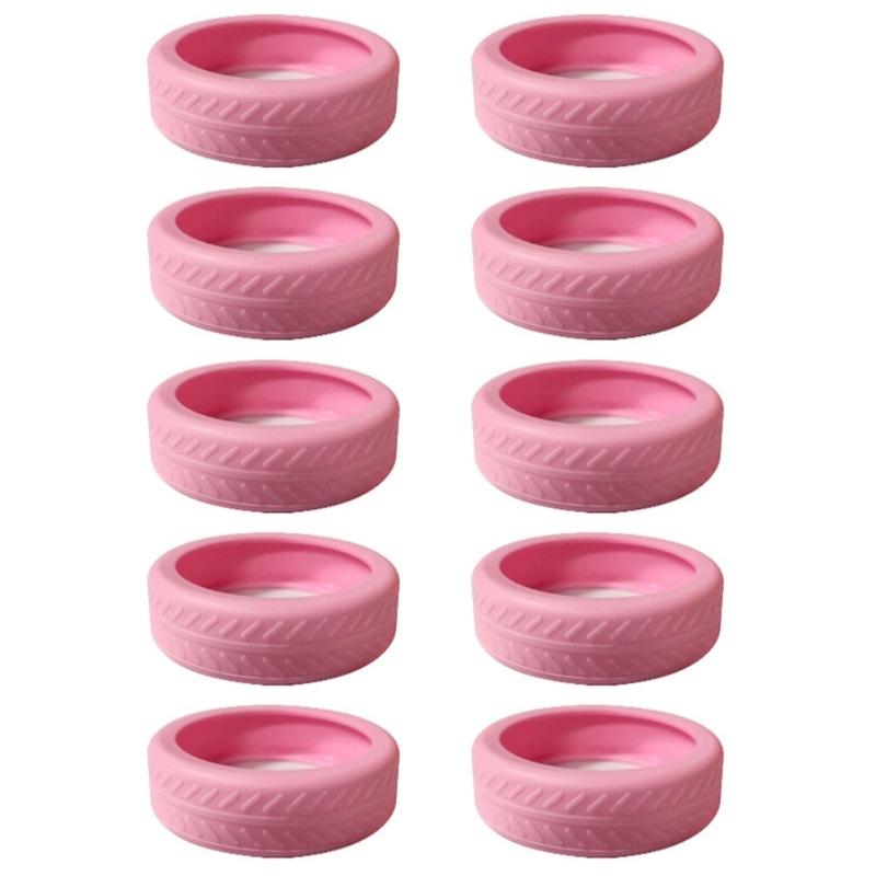 10pcs Silicone Wheel Cover for Luggage Absorb Shocks and Protect Your Suitcase Fashionable Wheel Accessory