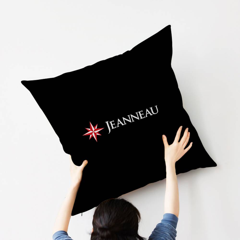 Jeanneau Logo Personalized Pillow Dust Cover Bedroom Kids Party Decoration Pillowcase Birthday Children Gift