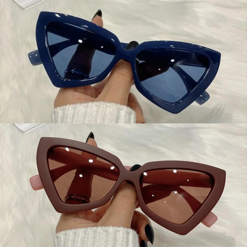 Polygon Sunglasses for Women Men Vintage Glasses Retro Cat Eye Sun Glasses Female Male Eyewear Summer Eye Glasses Gafas De Sol