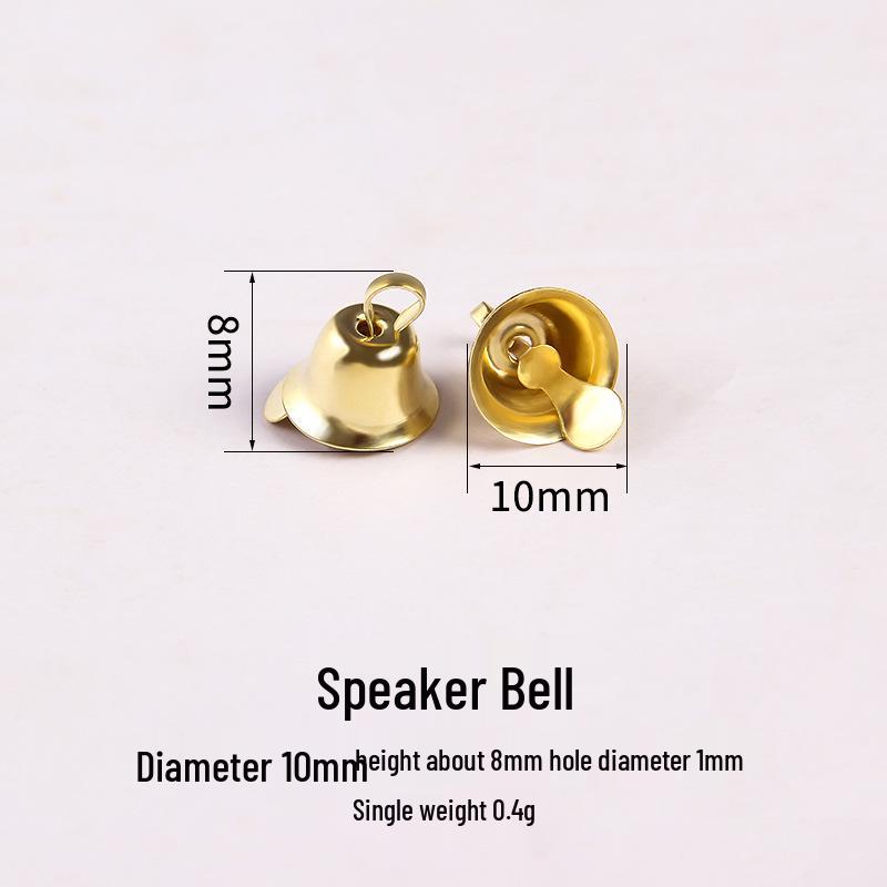 Otevřená trubka Vánoční zvonek ozdoba - 10-50mm Kovová závěsná zvonkohra