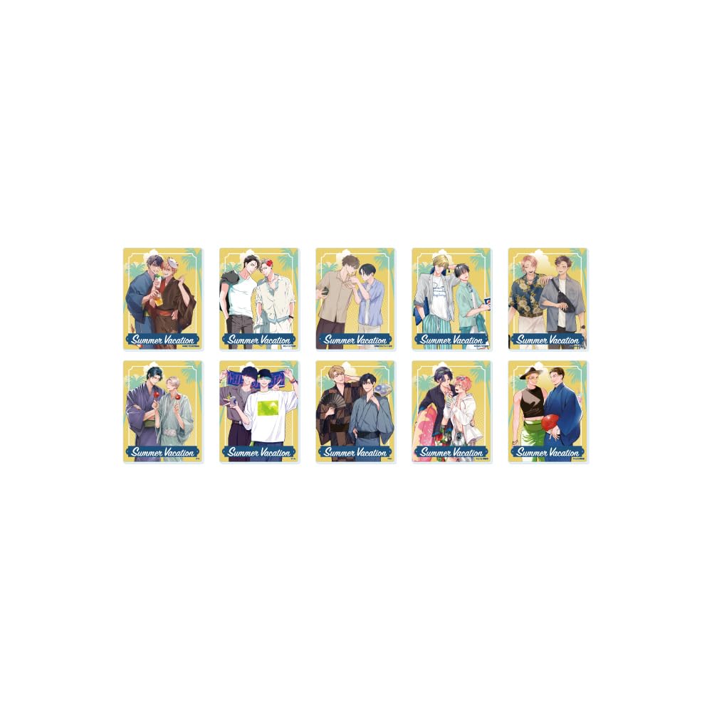 

Summer BL Fair 03 Acrylic Card Complete Set Box Working Couple s Vacation [Original Illustration] 10-Piece