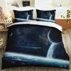 Galaxy Universe King Queen Duvet Cover Planet Outer Space Bedding Set Solar System Comforter Cover Sky Polyester Quilt Cover