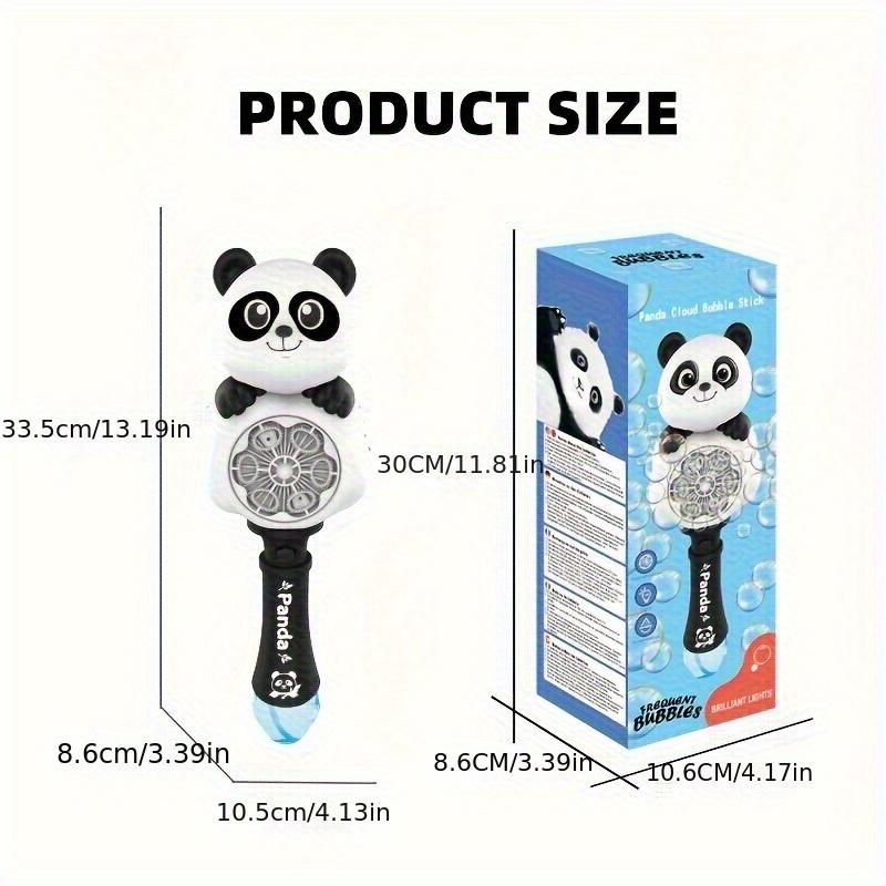 1pc of Chinese Style Panda Bubble Wand,rechargeable Automatic Bubble Blower with lights,For Kids' Outdoor Toys, No Bubble Solution Included